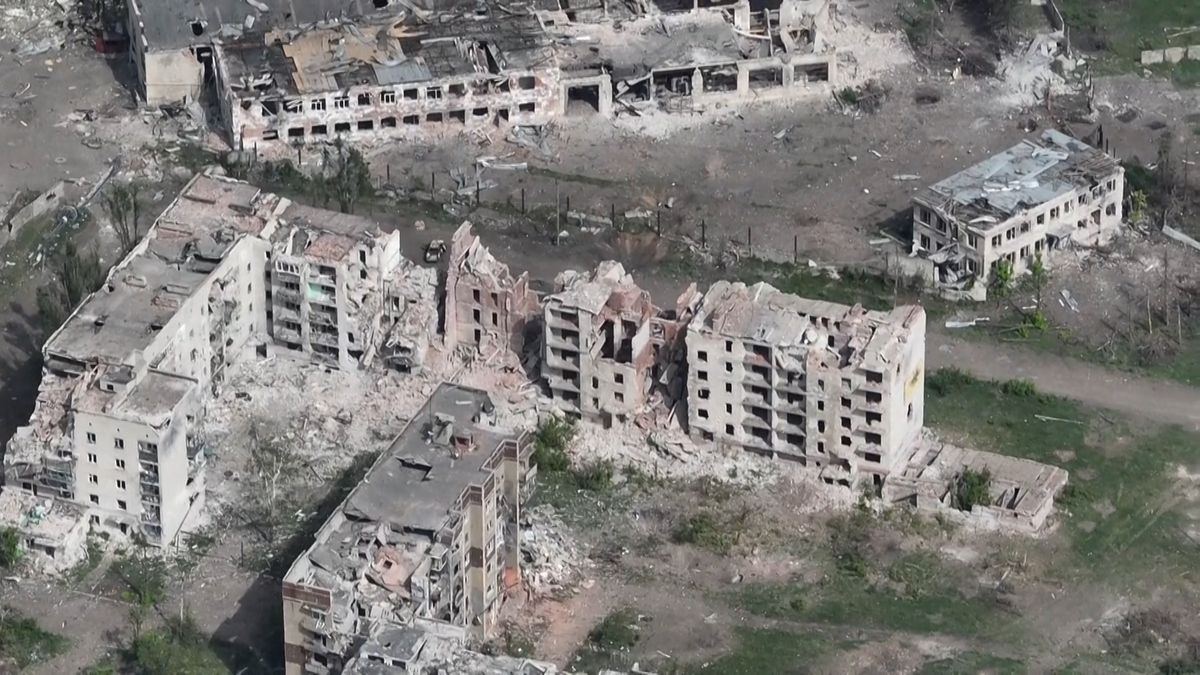 Záběry ukázaly apokalypsu v ukrajinském Časiv Jaru